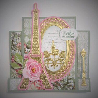 Eiffel Tower Stepper Card