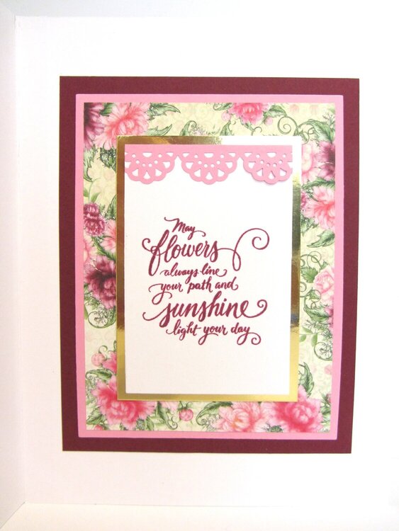 Thinking of You Card with Peonies