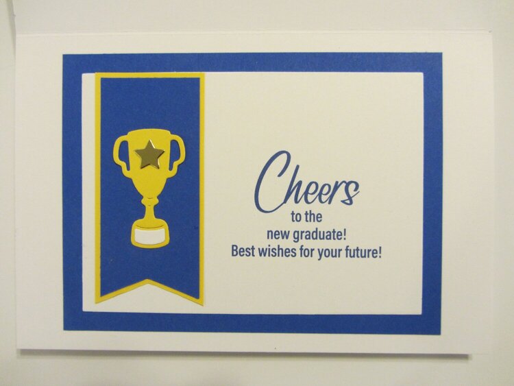 Graduation Card with Butterfly Border