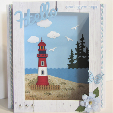 Lighthouse Shadowbox Card