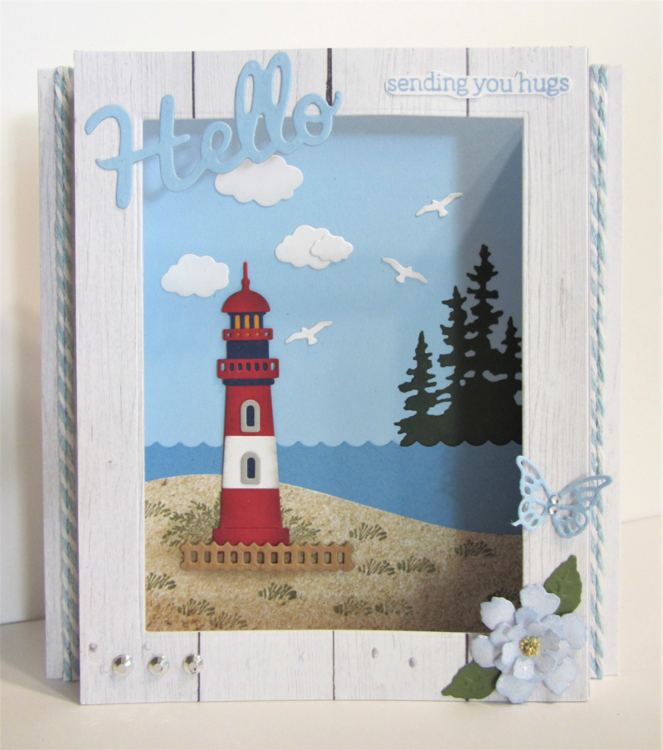 Lighthouse Shadowbox Card