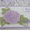 Purple Rose Sympathy Card