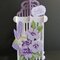 Purple Floral Bird Cage Card