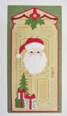 Santa Door Slim Card with Pets