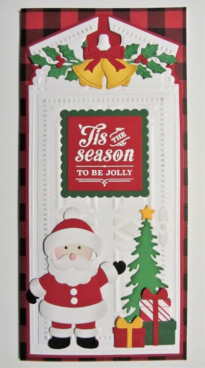 Slimline Door with Jolly Santa 