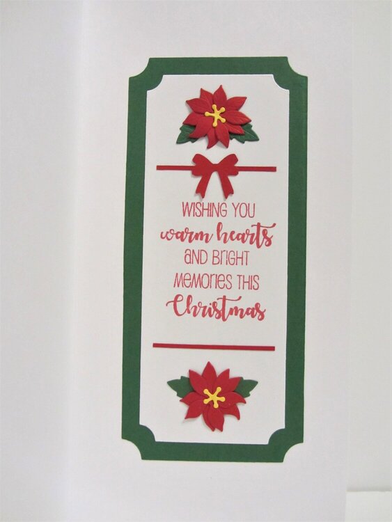Slimline Window with Bells Christmas Card