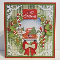 Truck with Wreath Christmas Card