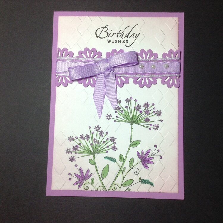Birthday Wishes in lavender