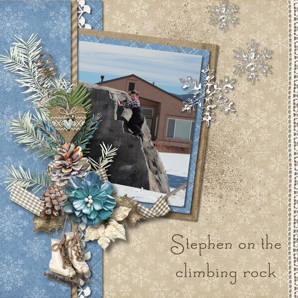 Stephen on the Climbing Rock