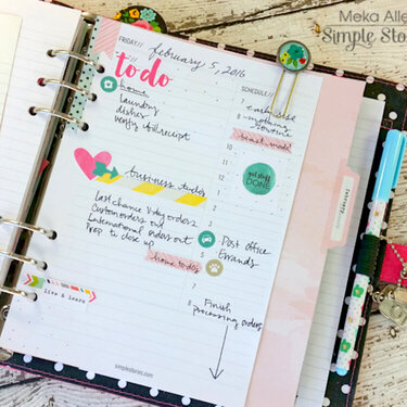 Carpe Diem Planner Daily Layout Page