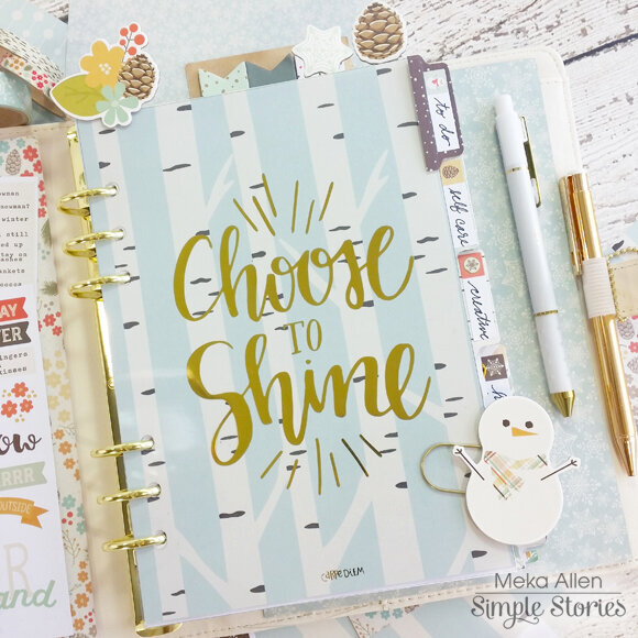 Winter Wonderland - Carpe Diem Planner - Simple Stories