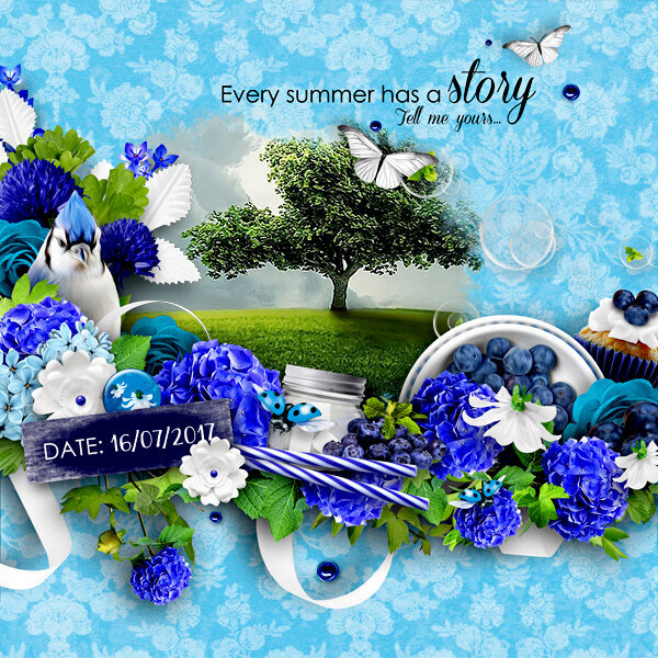 Blueberry pop layout 02 by Graphia Bella