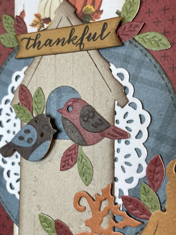 Autumn Birdhouse Card