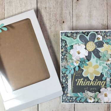 Floral Sympathy Card and Box set
