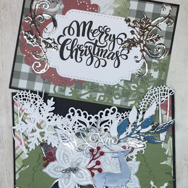 Criss-Cross Christmas Card