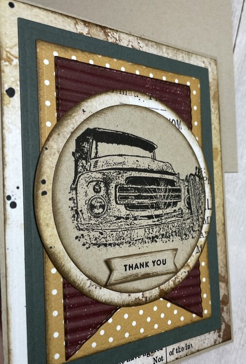 Rusty Truck Thank You Card