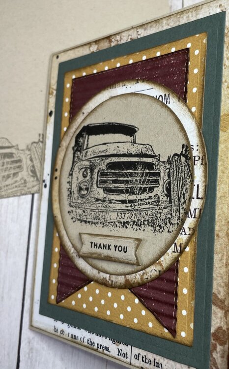 Rusty Truck Thank You Card