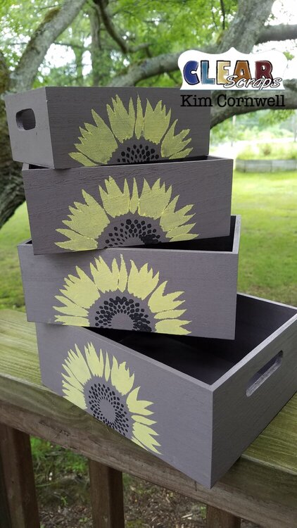 Sunflower Stacking Boxes