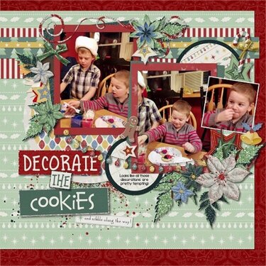 Decorate the cookies