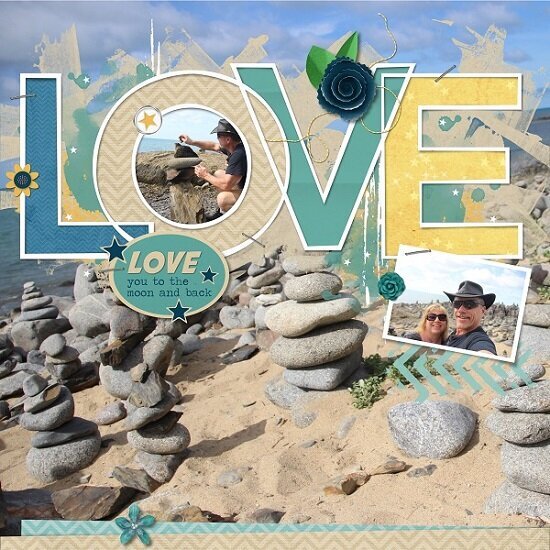 rock cairns - love you