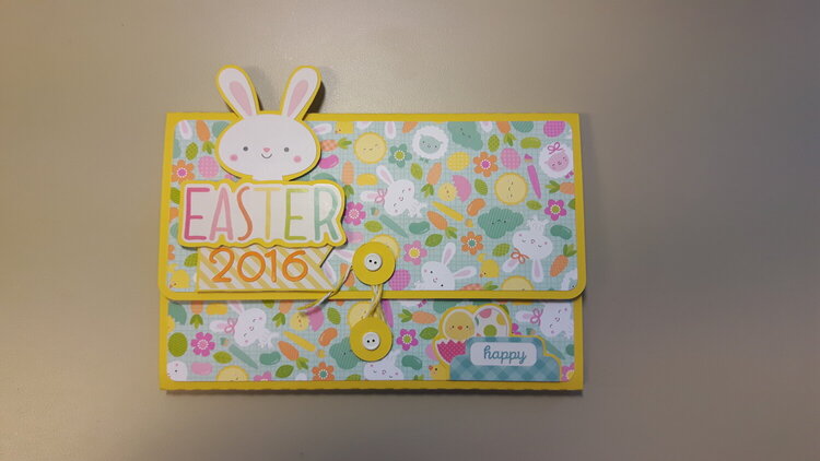 Mini wallet album: Easter 2016