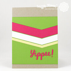 Yippee! Chevron Card