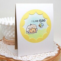 I like Ewe Sheep Card