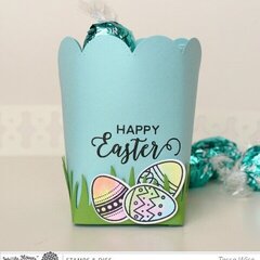 Happy Easter Petal Holder and Eggs