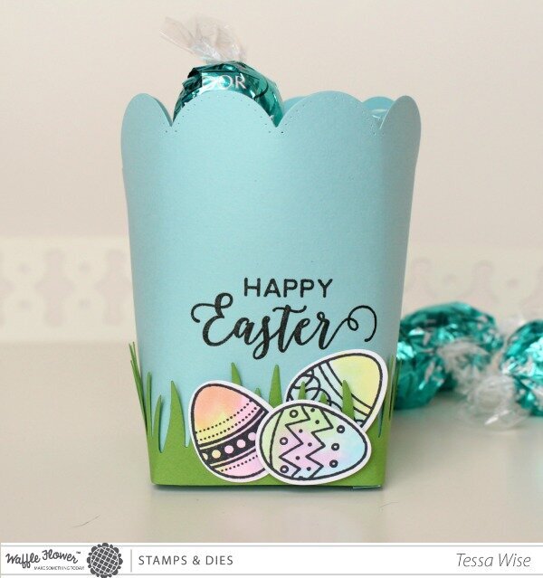 Happy Easter Petal Holder and Eggs