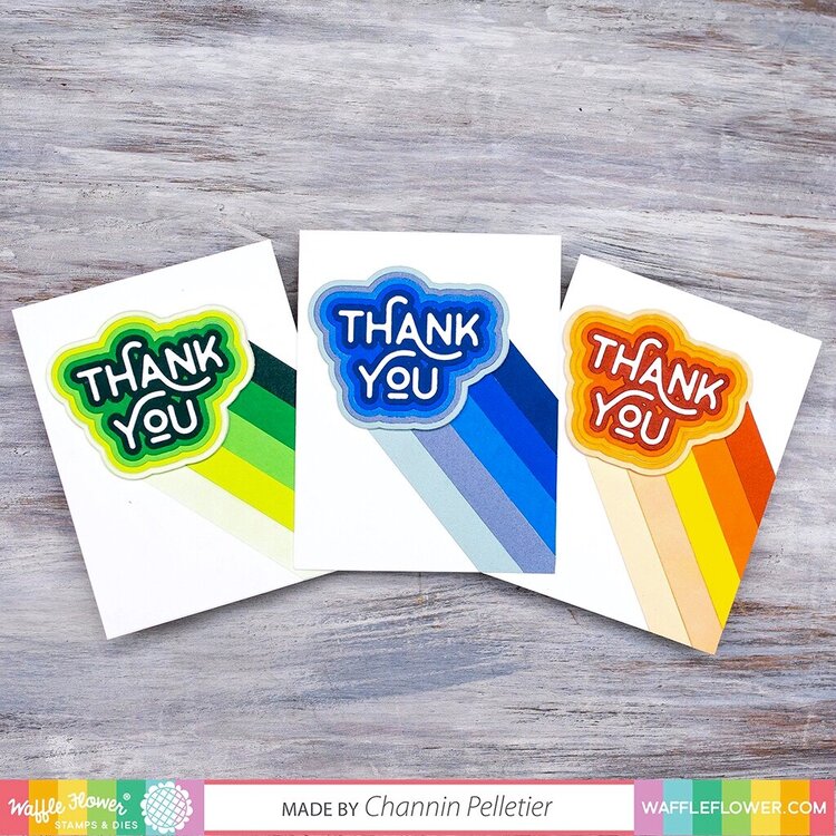 Rainbow Thank you cards