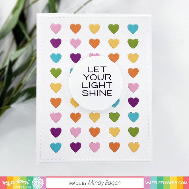 Oversized Love with Hearts Panel Background card