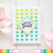 Oversized Love with Hearts Panel Background card