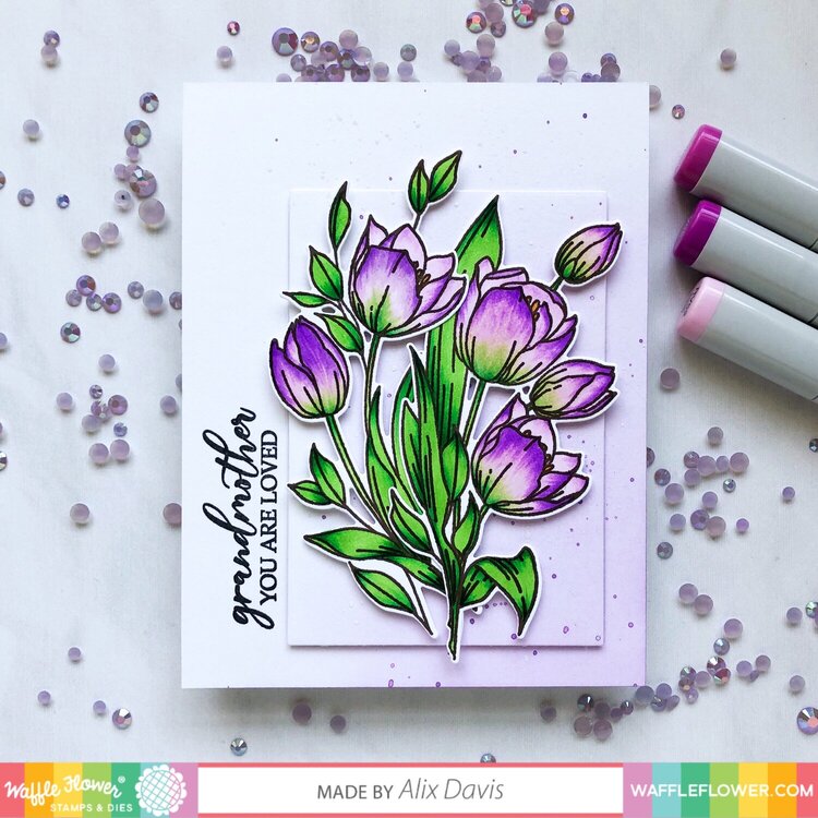 Tulip Mother&#039;s Day card
