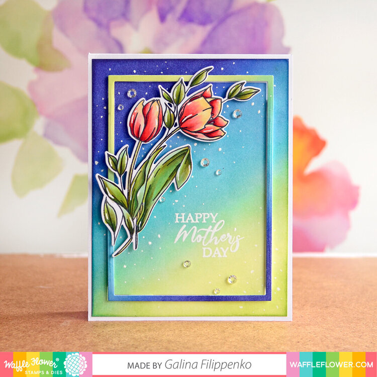 Tulip Mother&#039;s Day card