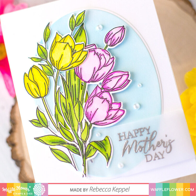 Tulip Mother&#039;s Day card