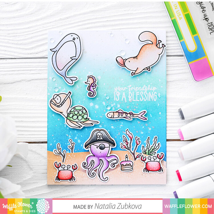 Sea Creature Friendship Card