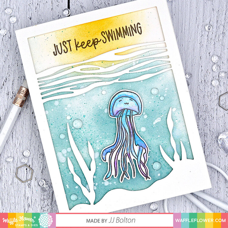 Just Keep Swimming Encouragement Card