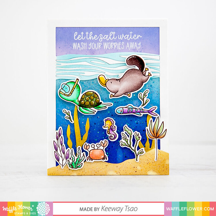 Watery Encouragement Card