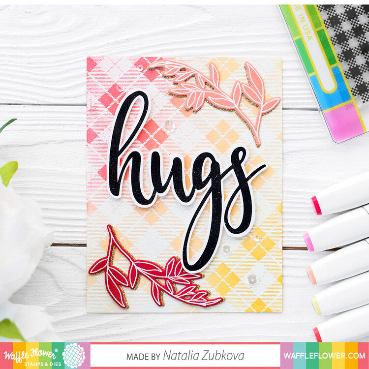 Plaid Hugs Card