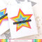 Rainbow Stacked Shaker Star Card
