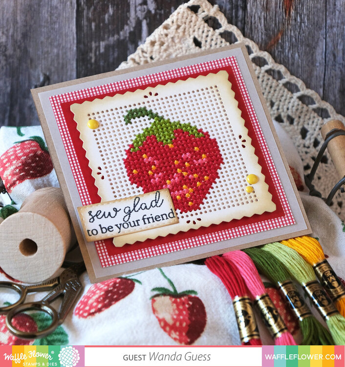 Stitched Square Card