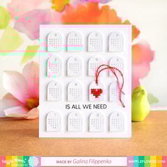 Stitchable Heart Border Die Card