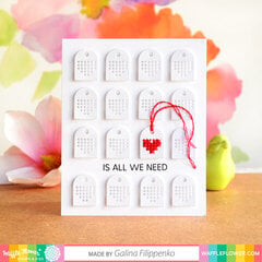 Stitchable Heart Border Die Card