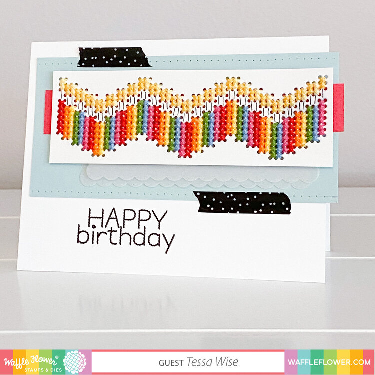 Stitched ZigZags Card