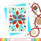 Winter Floral Panel Die Card