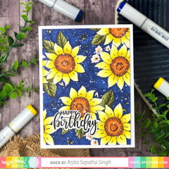 Layered Sunflowers Card