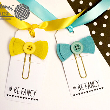 Bow Tie Tag with Ribbon