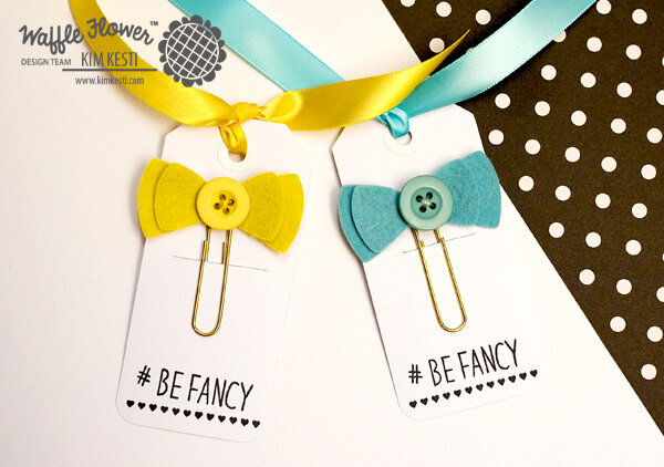 Bow Tie Tag with Ribbon