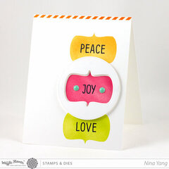Peace, Joy, Love Card