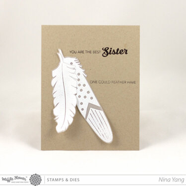 Sister Feather More Card